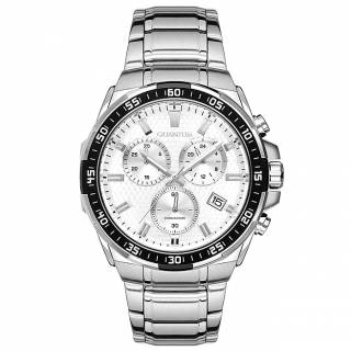 ΡΟΛΟΙ QUANTUM  ADG724.330 QUANTUM Adrenaline Chronograph Silver Stainless Steel Bracelet