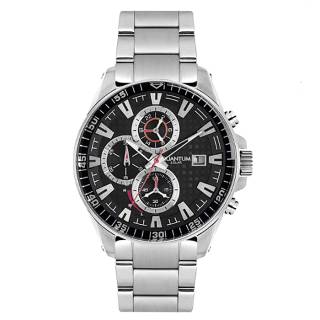 ΡΟΛΟΙ QUANTUM  ADG725.350 QUANTUM Adrenaline Solar Chronograph Silver Stainless Steel Bracelet