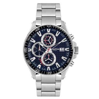 ΡΟΛΟΙ QUANTUM  ADG725.390  QUANTUM Adrenaline Solar Chronograph Silver Stainless Steel Bracelet