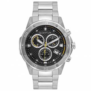 ΡΟΛΟΙ QUANTUM  ADG891.350 QUANTUM Chronograph Silver Stainless Steel Bracelet