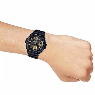 ΡΟΛΟΙ CASIO AEQ-120W-9AVEF CASIO Collection Chronograph Black Plastic Strap