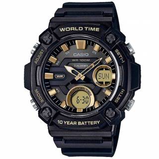 ΡΟΛΟΙ CASIO AEQ-120W-9AVEF CASIO Collection Chronograph Black Plastic Strap