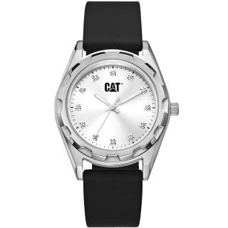 ΡΟΛΟΙ CATERPILLAR  AL34021252 CATERPILLAR California Lady Crystals Black Leather Strap