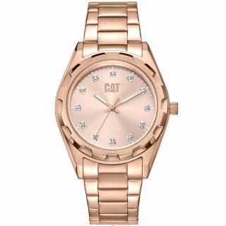 ΡΟΛΟΙ CATERPILLAR  AL39019959 CATERPILLAR California Lady Crystals Rose Gold Stainless Steel Bracelet