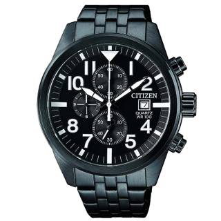 ΡΟΛΟΙ CITIZEN  AN3625-58E CITIZEN Chronograph Black Stainless Steel Bracelet