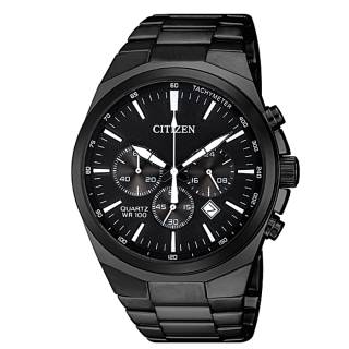 ΡΟΛΟΙ  CITIZEN  AN8175-55E CITIZEN Chronograph Black Stainless Steel Bracelet