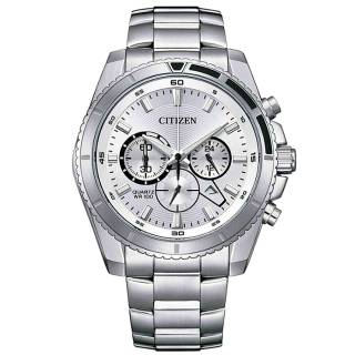 ΡΟΛΟΙ  CITIZEN AN8200-50A CITIZEN Chronograph Silver Stainless Steel Bracelet