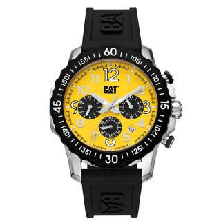 ΡΟΛΟΙ CATERPILLAR   AP14921711 CATERPILLAR Downforce Chronograph Black Silicone Strap