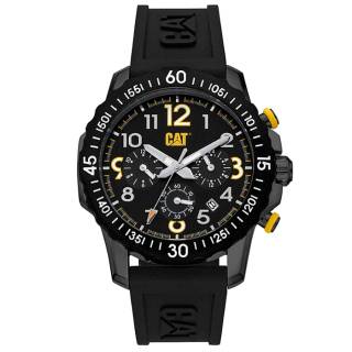 ΡΟΛΟΙ CATERPILLAR  AP16921111 CATERPILLAR Downforce Chronograph Black Silicone Strap