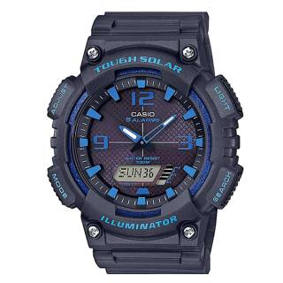 ΡΟΛΟΙ CASIO  AQ-S810W-8A2VEF CASIO Collection Solar Chronograph Blue Rubber Strap