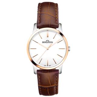 ΡΟΛΟΙ BERGSTERN  B008L052 BERGSTERN Harmony Brown Leather Strap