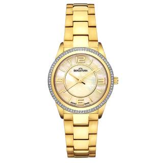 ΡΟΛΟΙ BERGSTERN  B034L171 BERGSTERN Brilliance Crystals Gold Stainless Steel Bracelet