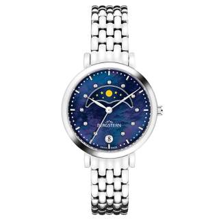 ΡΟΛΟΙ BERGSTERN  B041L198 BERGSTERN Brilliance Crystals Silver Stainless Steel Bracelet