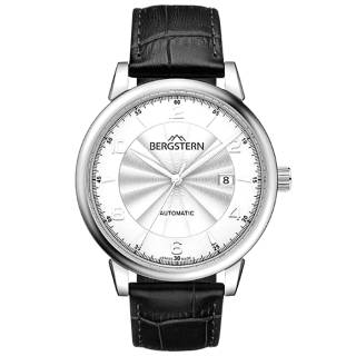 ΡΟΛΟΙ BERGSTERN B048G225 BERGSTERN Harmony Automatic Black Leather Strap