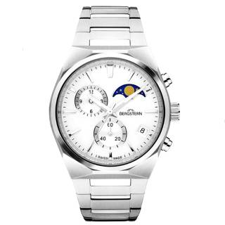 ΡΟΛΟΙ BERGSTERN  B049G233 BERGSTERN Harmony Chronograph Silver Stainless Steel Bracelet