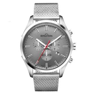 ΡΟΛΟΙ BERGSTERN  B050G238 BERGSTERN Harmony Chronograph Silver Stainless Steel Bracelet