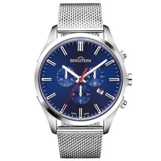 ΡΟΛΟΙ BERGSTERN  B050G239 BERGSTERN Harmony Chronograph Silver Stainless Steel Bracelet