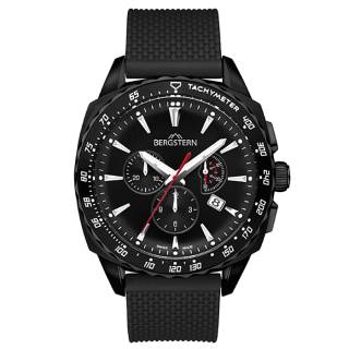 ΡΟΛΟΙ BERGSTERN B051G243 BERGSTERN Active Chronograph Black Rubber Strap