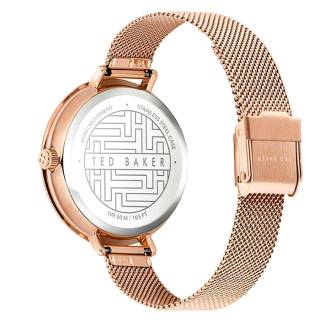 ΡΟΛΟΙ TED BAKER BKPAMF104 TED BAKER Ammy Floral Rose Gold Stainless Steel Bracelet