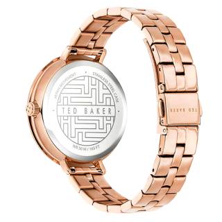 ΡΟΛΟΙ TED BAKER BKPAMF105 TED BAKER Ammy Floral Rose Gold Stainless Steel Bracelet