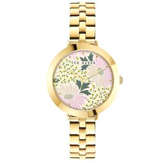 ΡΟΛΟΙ TED BAKER BKPAMS306 TED BAKER Amy Floral Gold Stainless Steel Bracelet