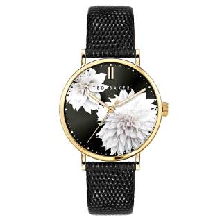 ΡΟΛΟΙ TED BAKER BKPPHF011 TED BAKER Phylipa Peonia Black Leather Strap