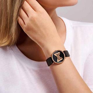 ΡΟΛΟΙ TED BAKER BKPPHS301 TED BAKER Phylipa Bow Black Leather Strap