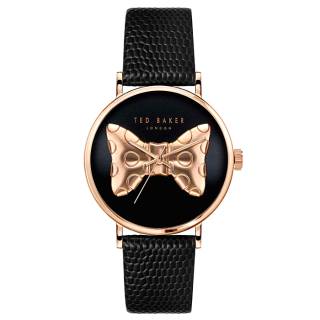 ΡΟΛΟΙ TED BAKER BKPPHS301 TED BAKER Phylipa Bow Black Leather Strap