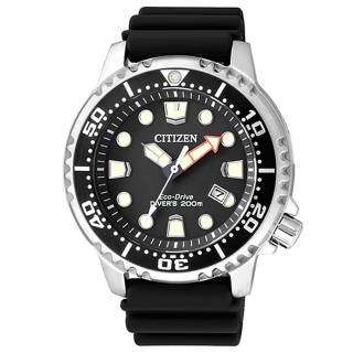 ΡΟΛΟΙ CITIZEN  BN0150-10E Citizen Eco-Drive Divers Black Rubber Strap