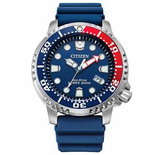 ΡΟΛΟΙ CITIZEN  BN0168-06L CITIZEN Promaster Eco-Drive Divers Blue Polyurethane Strap