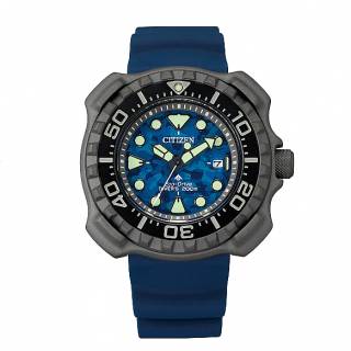 ΡΟΛΟΙ CITIZEN   BN0227-09L Promaster  Eco-Drive  Divers Blue Rubber Strapeel Bracelet