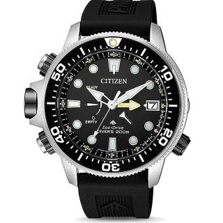 ΡΟΛΟΙ  CITIZEN  BN2036-14E CITIZEN Promaster Eco-Drive Silver Stainless Steel Black Rubber Strap