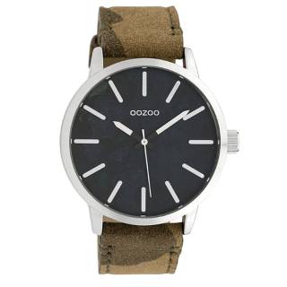 ΡΟΛΟΙ OOZOO C10001 OOZOO Timepieces Camo Leather Strap