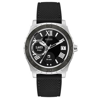 ΡΟΛΟΙ GUESS C1001G1GUESS Connect Black Rubber Strap