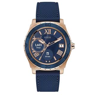 ΡΟΛΟΙ GUESS C1001G2 GUESS Connect Blue Rubber Strap