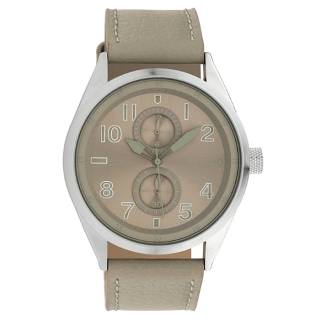 ΡΟΛΟΙ OOZOO C10026 OOZOO Timepieces Grey Leather Strap