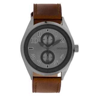 ΡΟΛΟΙ OOZOO  C10028 OOZOO Timepieces Brown Leather Strap