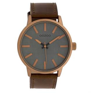 ΡΟΛΟΙ OOZOO  C10033 OOZOO Timepieces Brown Leather Strap