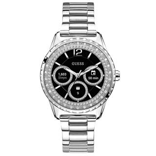 ΡΟΛΟΙ GUESS  C1003L3 GUESS Ladies Connect Crystals Silver Stainless Steel Bracelet