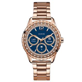 ΡΟΛΟΙ GUESS C1003L4  GUESS Connect Crystals Rose Gold Stainless Steel Bracelet