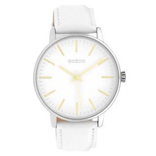 ΡΟΛΟΙ OOZOO C10040 OOZOO Timepieces White Leather Strap