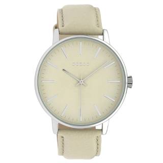 ΡΟΛΟΙ OOZOO C10041 OOZOO Timepieces Beige Leather Strap