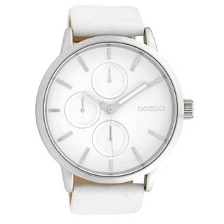 ΡΟΛΟΙ OOZOO C10052 OOZOO Timepieces White Leather Strap