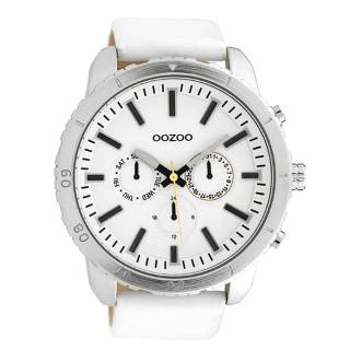 ΡΟΛΟΙ OOZOO C10059 OOZOO Timepieces White Leather Strap