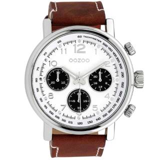 ΡΟΛΟΙ OOZOO C10060 OOZOO Timepieces Brown Leather Strap