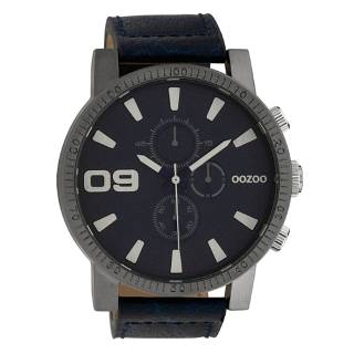 ΡΟΛΟΙ OOZOO C10065 OOZOO Timepieces Blue Leather Strap