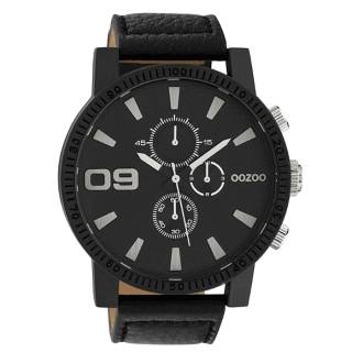 ΡΟΛΟΙ OOZOO C10067 OOZOO Timepieces Black Leather Strap