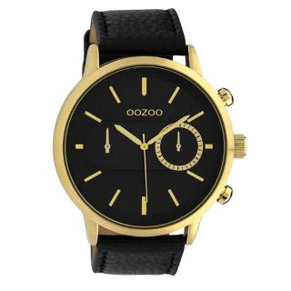 ΡΟΛΟΙ OOZOO  C10069 OOZOO Timepieces Black Leather Strap