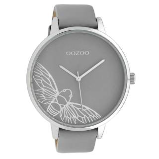 ΡΟΛΟΙ OOZOO  C10078 OOZOO Timepieces Grey Leather Strap