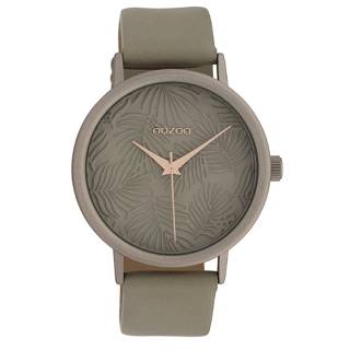 ΡΟΛΟΙ OOZOO C10082 OOZOO Timepieces Grey Leather Strap